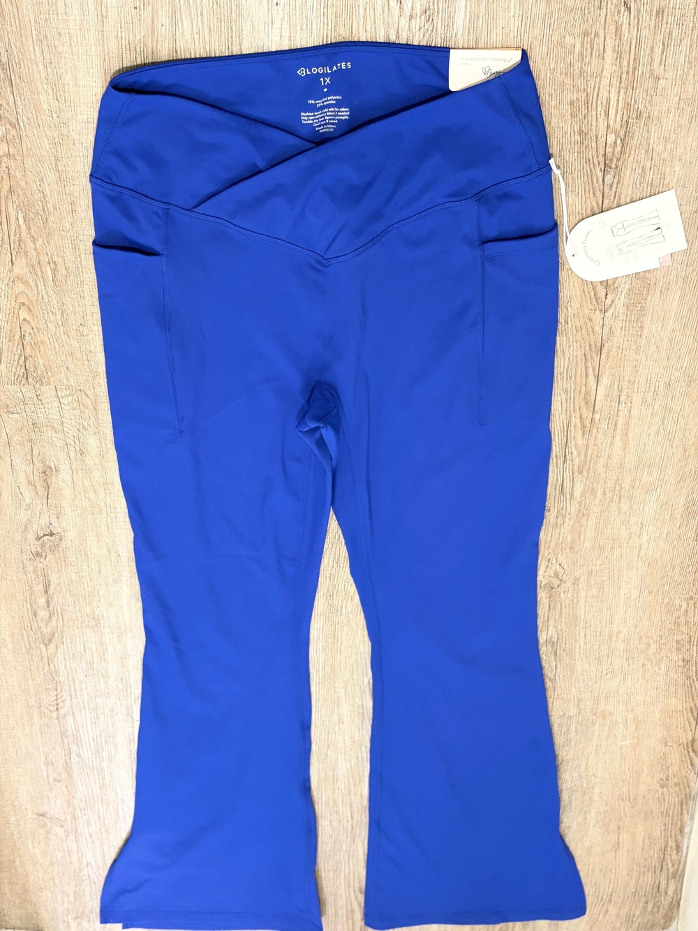 Goliath Pilates Women's Royal Blue Flare Workout Pants